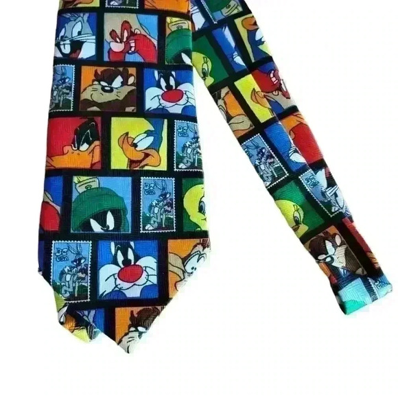 ☆ VTG 1997 Looney Tunes Neck Tie Stamp Collection Bugs Bunny & Friends. 3/$30 - Picture 3 of 9